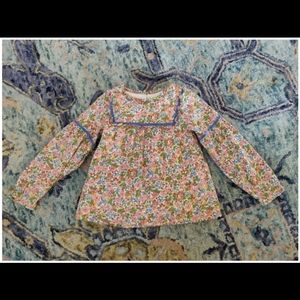 Mini boden floral top sz 4-5